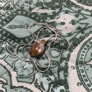 15-23mm Natural Pink Baroque Pearl Pendant 14k gold NIB